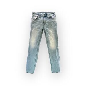 American Eagle Light Faded Wash Mens Jeans Slim Straight Flex Sz 28" x 32"